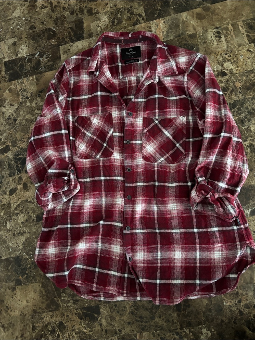 Cozy Red Plaid Button-Down Shirt - Relaxed Fit